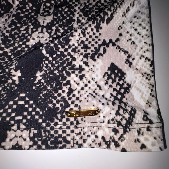 Calvin Klein Womens Reptile Print Sleeveless Tank Top Size 2X NWT Drape Neck - Picture 10 of 11